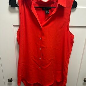 Rachel Zoe Women's Bright salmon Sleeveless Blouse